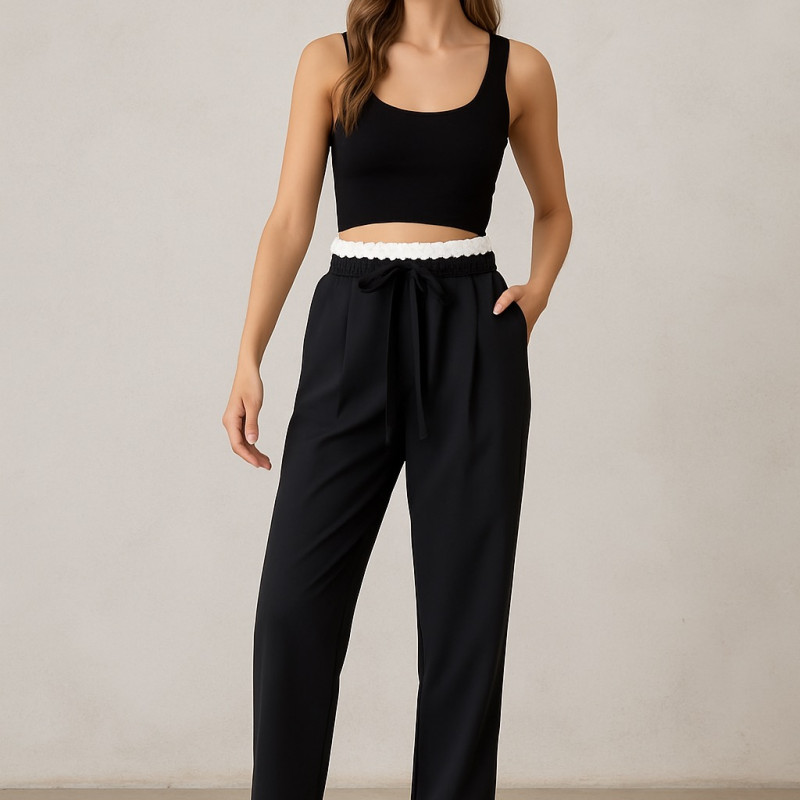 ΠΑΝΤΕΛΟΝΑ ΜΕ ΛΕΥΚΟ ΛΑΣΤΙΧΟ ΓΥΝΑΙΚΕΙΑ