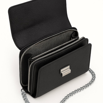 ΤΣΑΝΤΑ ΩΜΟΥ ΜΑΥΡΗ ΜΕ ΑΛΥΣΙΔΑ