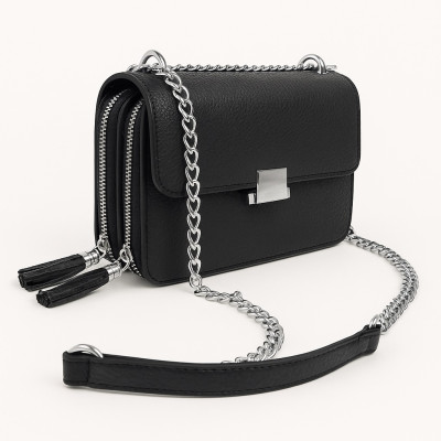 ΤΣΑΝΤΑ ΩΜΟΥ ΜΑΥΡΗ ΜΕ ΑΛΥΣΙΔΑ