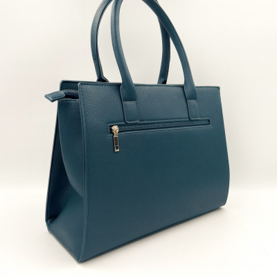 ΣΕΤ ΤΣΑΝΤA & ΤΣΑΝΤΑΚΙ ΜΠΛΕ ΠΕΤΡΟΛ ΜΕ CROCO ΛΕΠΤΟΜΕΡΕΙΑ ΓΥΝΑΙΚΕΙΑ