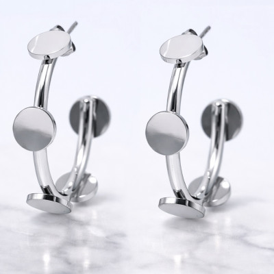 ΣΚΟΥΛΑΡΙΚΙΑ ΑΤΣΑΛΙ ΣΕ ΧΡΥΣΟ & ΑΣΗΜΙ - Joel Fashion