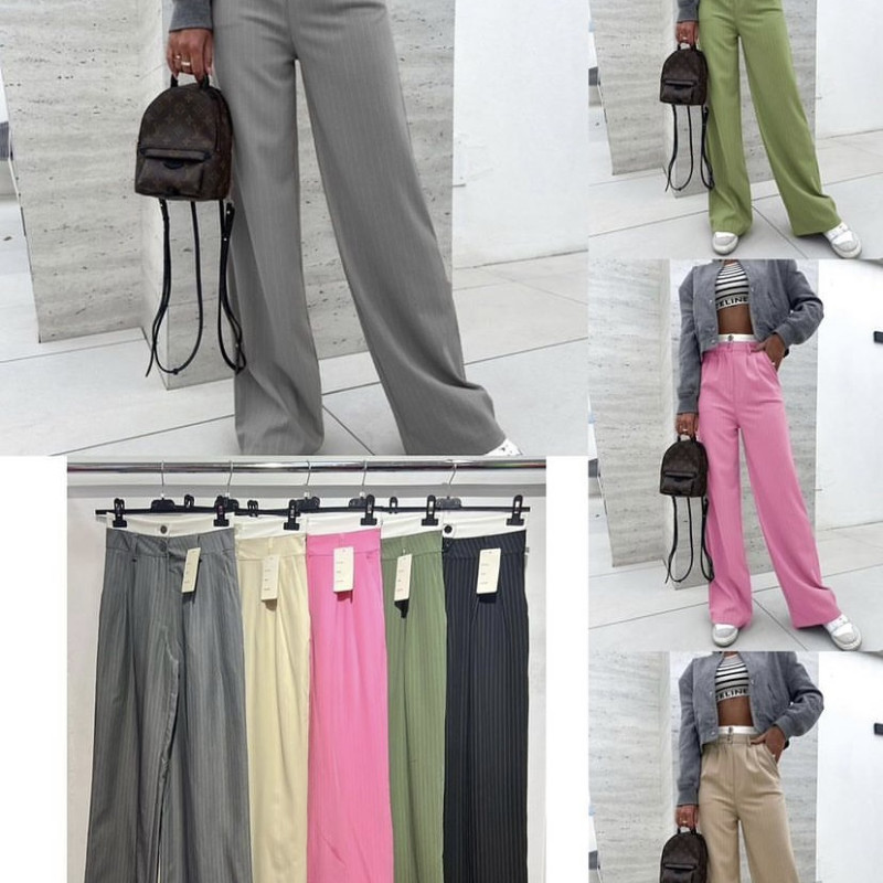 ΠΑΝΤΕΛΟΝΙ ΥΦΑΣΜΑΤΙΝΟ ΜΕ ΡΙΓΕΣ - Joel Fashion