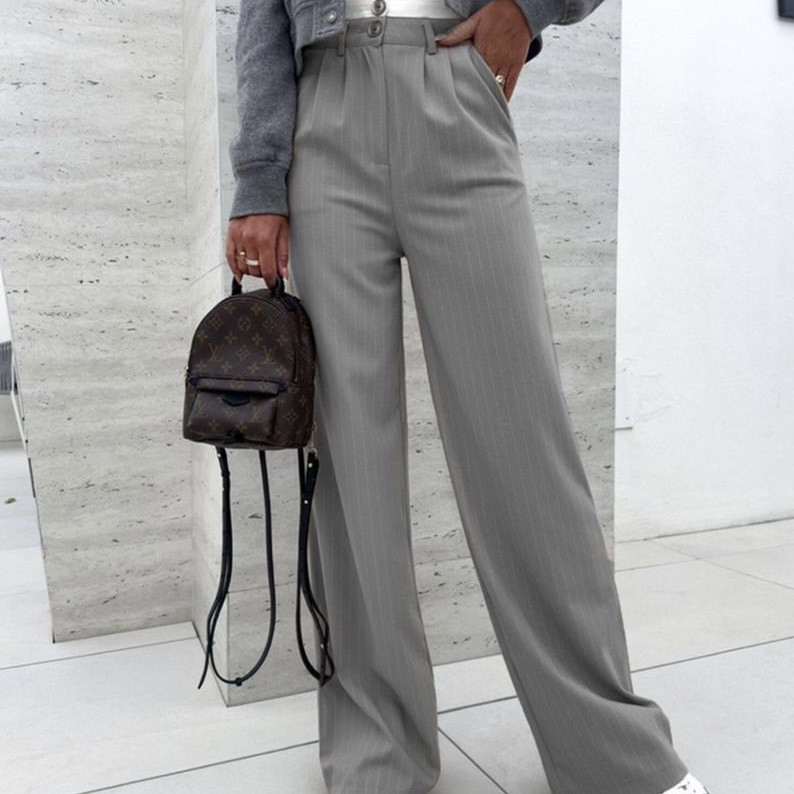 ΠΑΝΤΕΛΟΝΙ ΥΦΑΣΜΑΤΙΝΟ ΜΕ ΡΙΓΕΣ - Joel Fashion