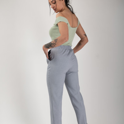 ΠΑΝΤΕΛΟΝΙ ΥΦΑΣΜΑΤΙΝΟ ΨΗΛΟΜΕΣΟ ΣΕ ΙΣΙΑ ΓΡΑΜΜΗ ΜΕ ΠΙΕΤΕΣ