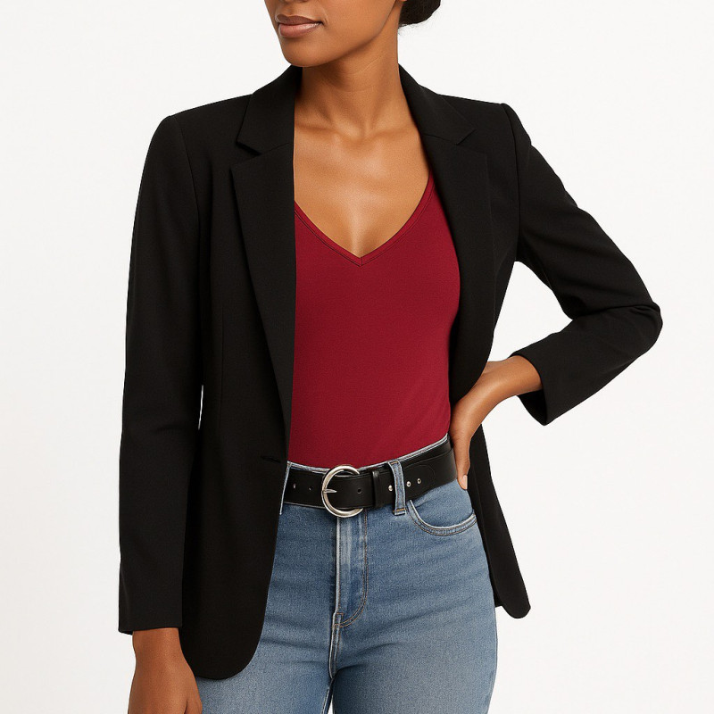 ΓΥΝΑΙΚΕΙΟ ΜΑΥΡΟ ΣΑΚΑΚΙ  ΙΣΙΑ ΓΡΑΜΜΗ - Joel Fashion