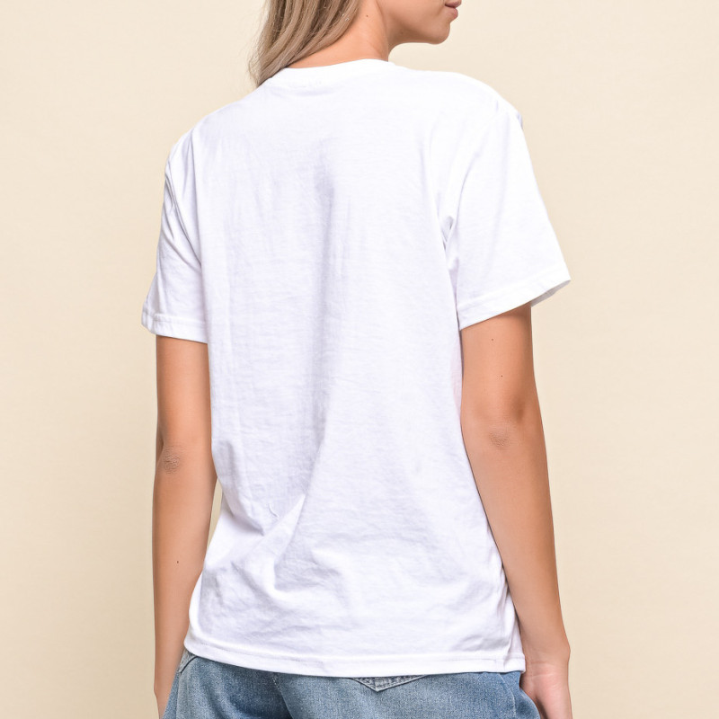 T-SHIRT ΜΕ ΣΤΑΜΠΑ SMILE