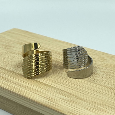 ΔΑΧΤΥΛΙΔΙ ΑΠΟ ΑΝΟΞΕΙΔΩΤΟ ΑΤΣΑΛΙ ΑΥΞΟΜΕΙΟΥΜΕΝΟ - Joel Fashion