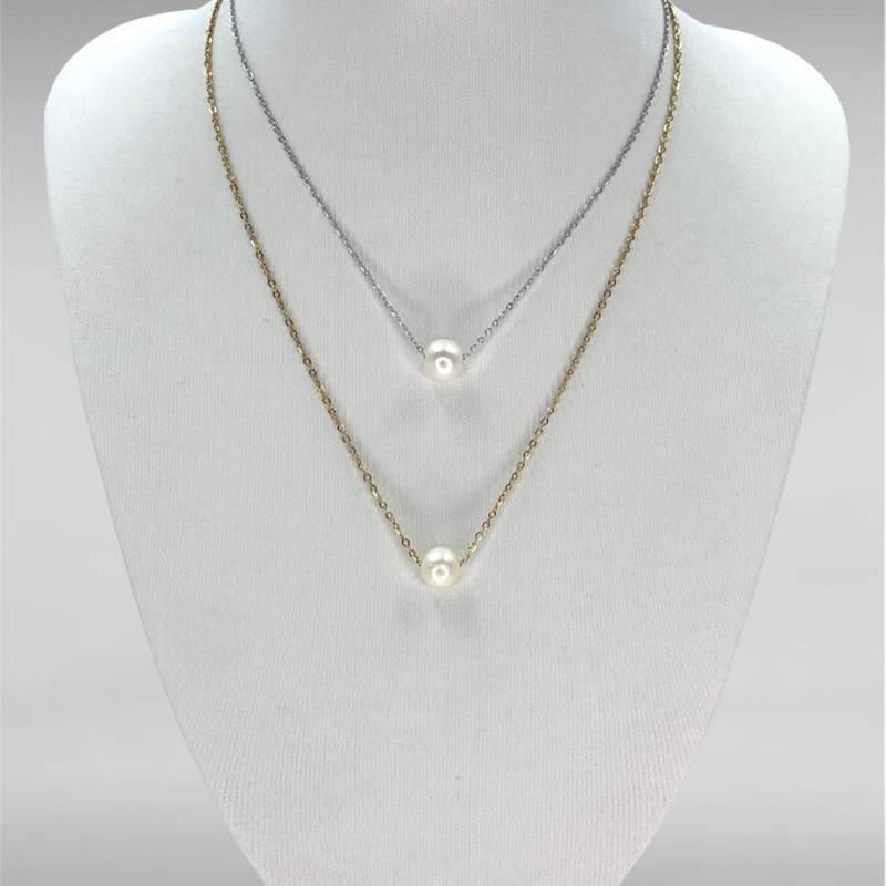 ΚΟΛΙΕ ΑΤΣΑΛΙ PEARLSTEEL ΜΕ ΛΕΥΚΗ ΠΕΡΛΑ