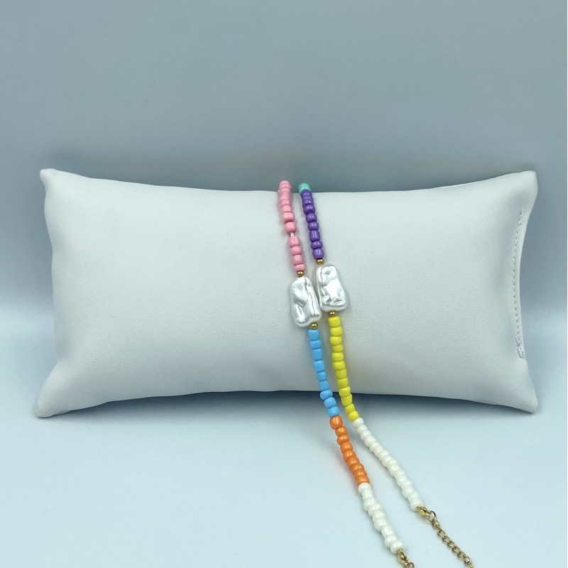 ΠΟΔΙΟΥ ΒΡΑΧΙΟΛΙ ΜΕ ΧΡΩΜΑΤΙΣΤΕΣ ΧΑΝΤΡΕΣ ΚΑΙ ΛΕΥΚΗ ΠΕΤΡΑ