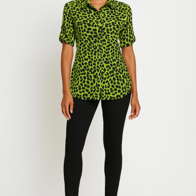 ΠΟΥΚΑΜΙΣΟ ANIMAL PRINT ΣΕ ΕΝΤΟΝΑ ΧΡΩΜΑΤΑ